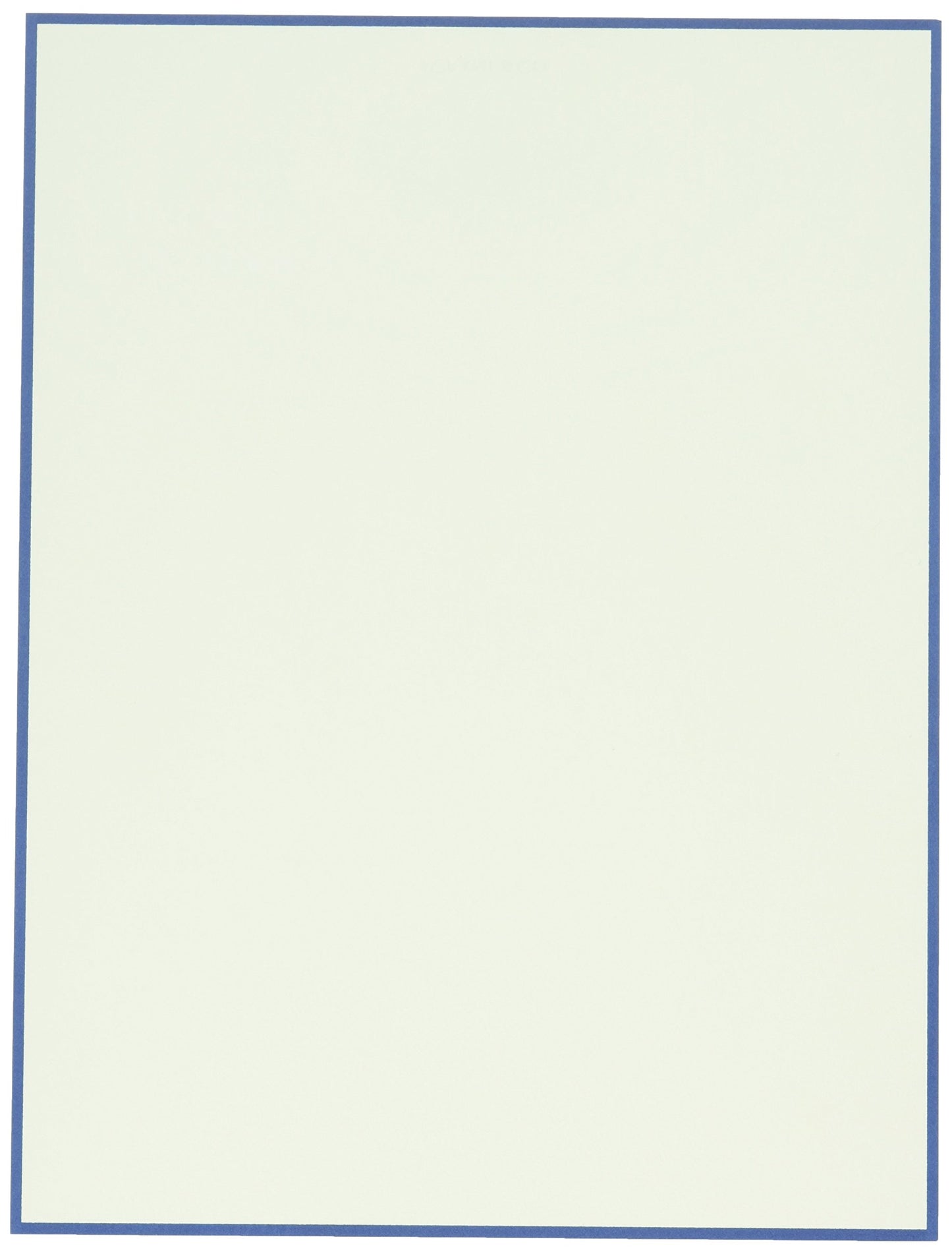 Crane & Co. Regent Blue Bordered Ecruwhite Letter Sheets (CH3316)