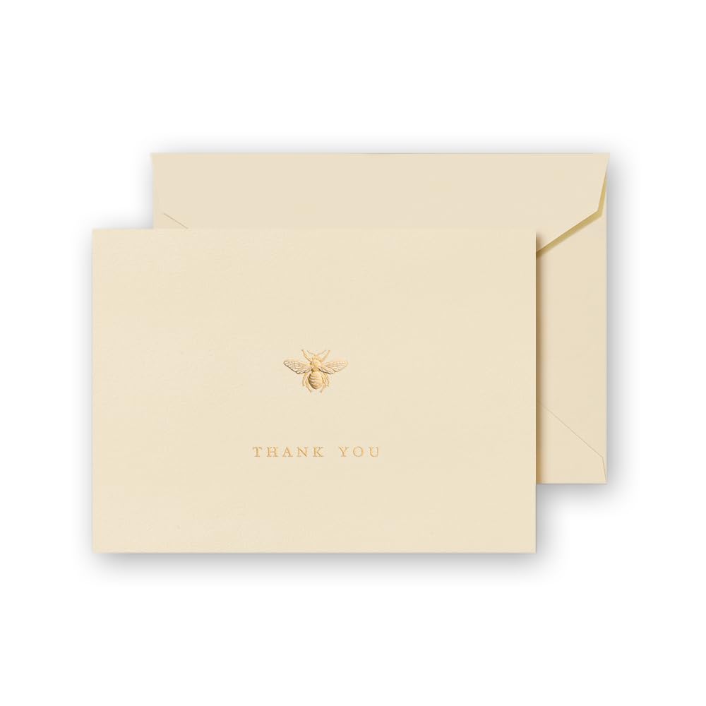 Crane & Co. Engraved Bumble Bee Thank You Note (CT1644)