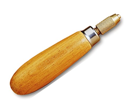 Grobet USA Wood Needle File Handle for holds 5-1/2” 14cm Needle Files