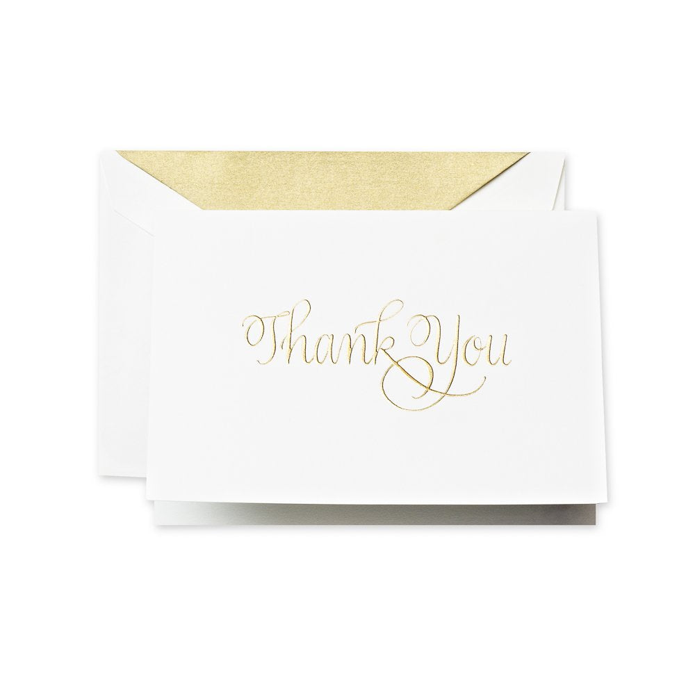 Hand Engraved Calligraphic Thank You Note (CT1424)