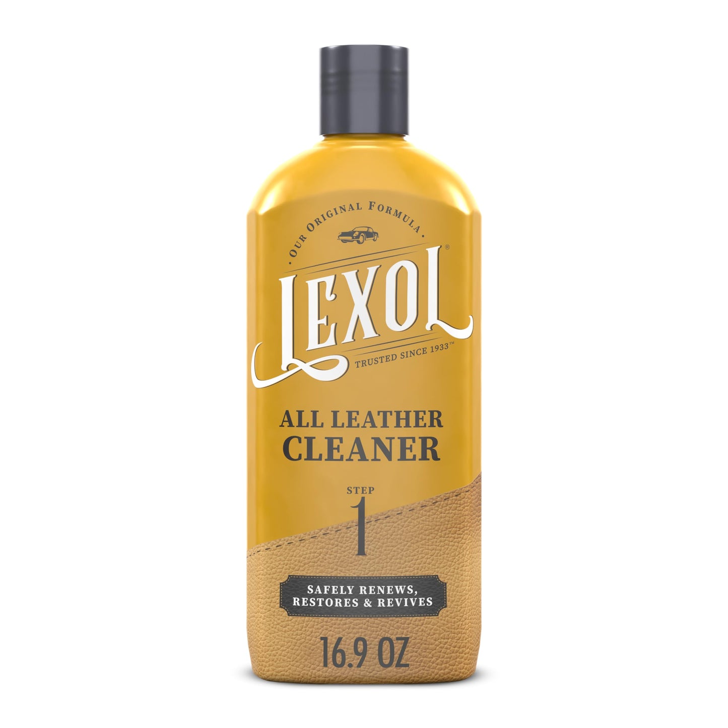 Lexol All Leather Cleaner 16.9 oz 每 Deep Cleaning formula for car interior, couches, furniture, shoes, boots, purses, jackets, gloves, saddles and motorcycle gear