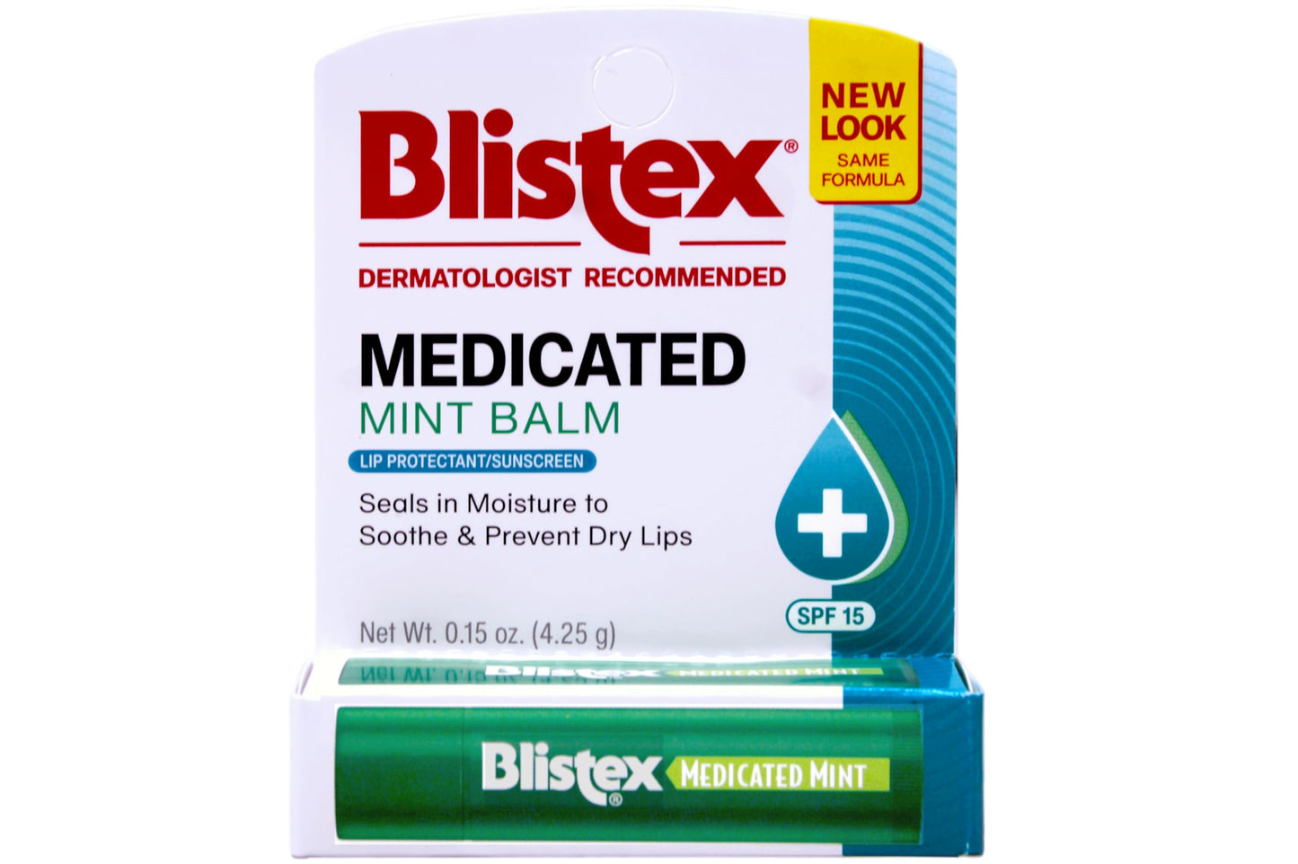 Blistex Medicated Mint Balm SPF 15 0.15 oz (Pack of 12)