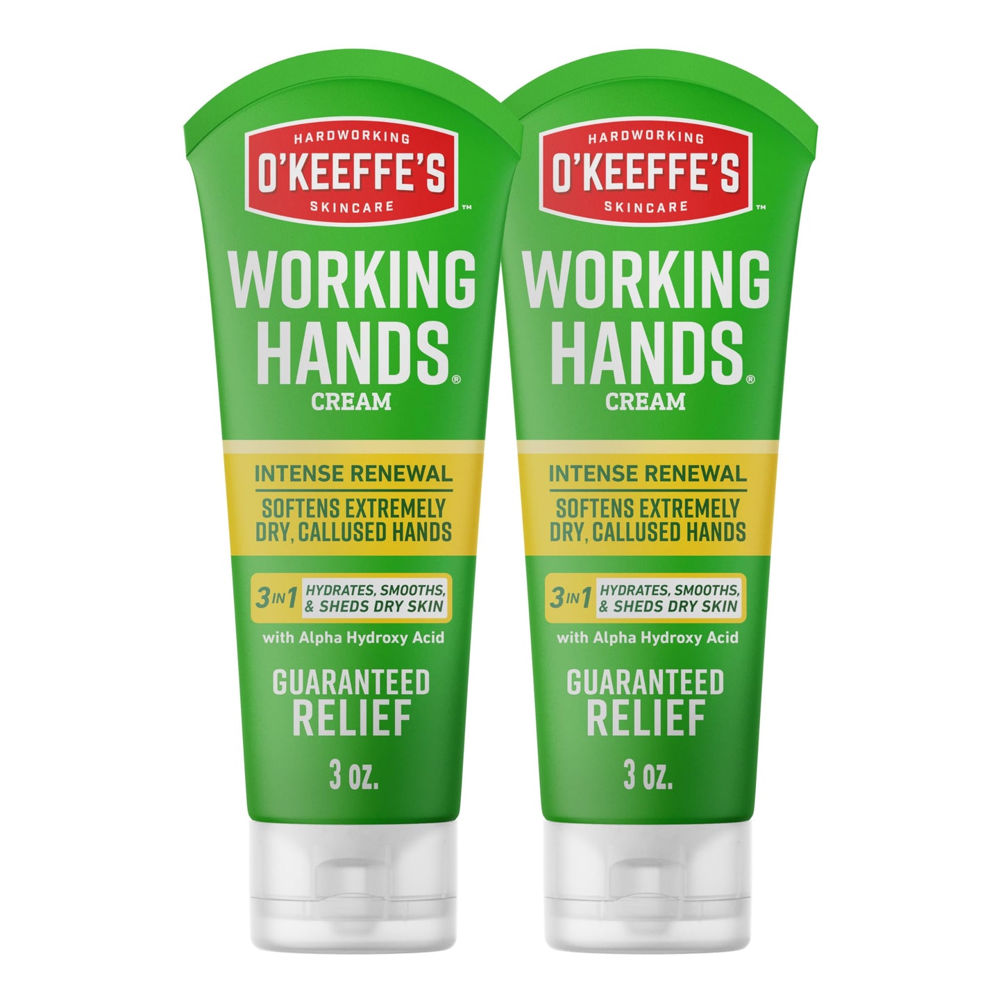 O'Keeffe's Working Hands Intense Renewal Hand Cream with Urea, 3 oz Tube (Pack of 2) 每 Softens & Smooths Extremely Dry, Callused Hands