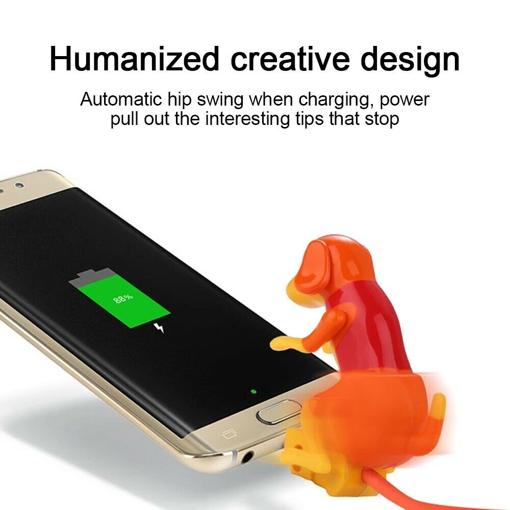 Rogue Dog Charging Cable Type-C Portable USB Kids Toy Gift Data Cable Toy Dog Smartphone Charger Charging Line Cute Micro USB