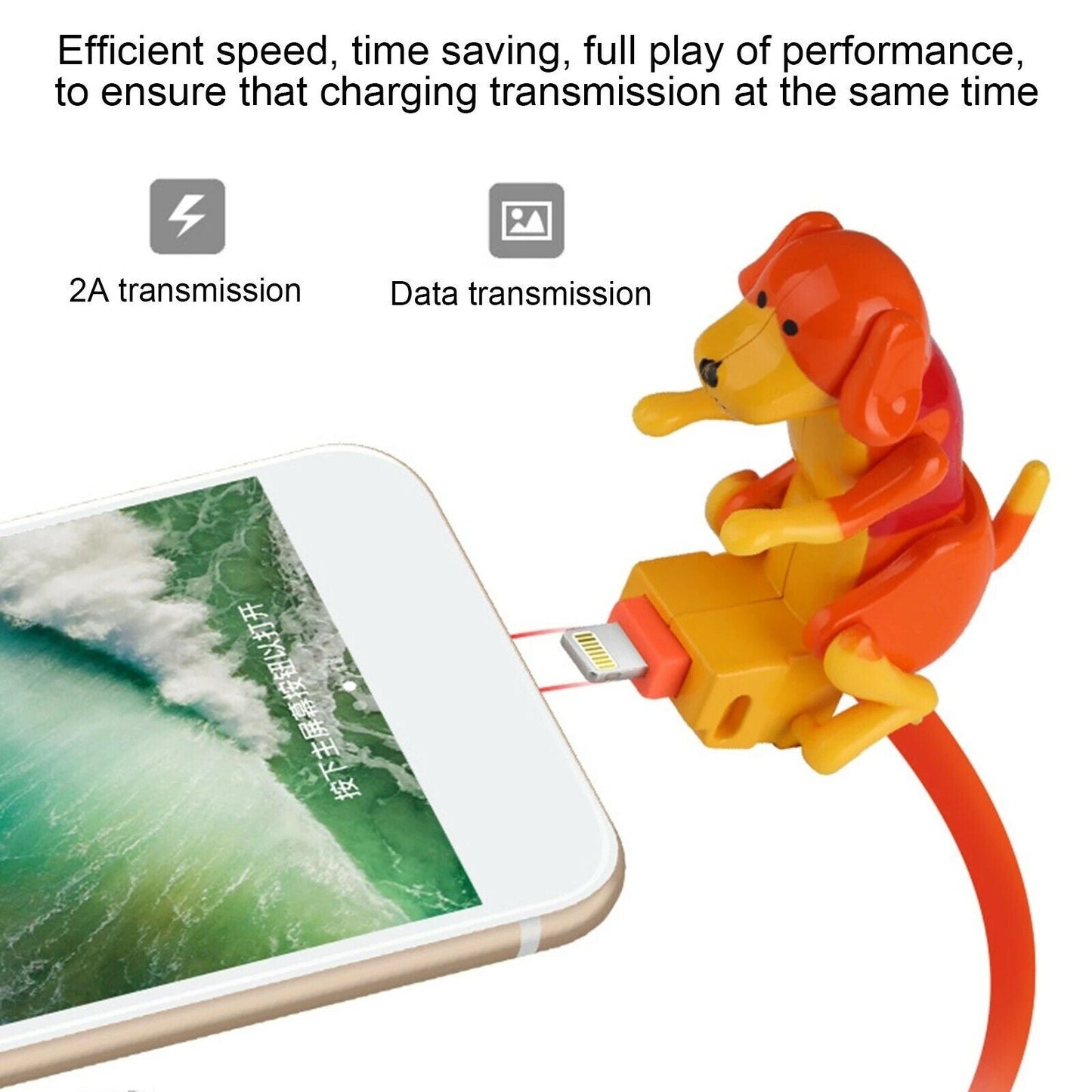 Rogue Dog Charging Cable Type-C Portable USB Kids Toy Gift Data Cable Toy Dog Smartphone Charger Charging Line Cute Micro USB