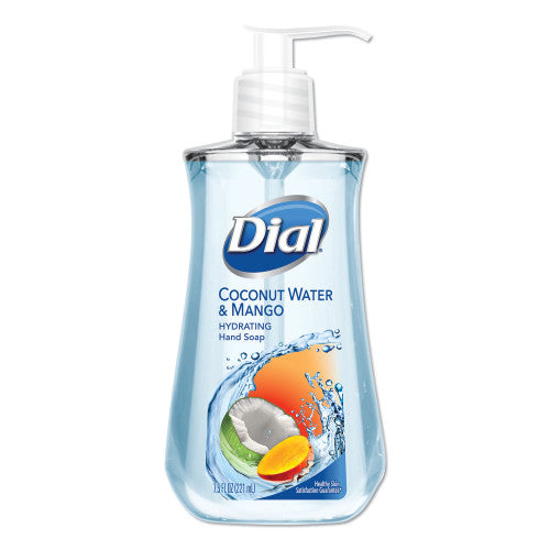 PY01 Dial Liquid Hand Soap, Coconut Water and Mango, 7.5 oz Pump Bottle, 12/Carton (12159CT)