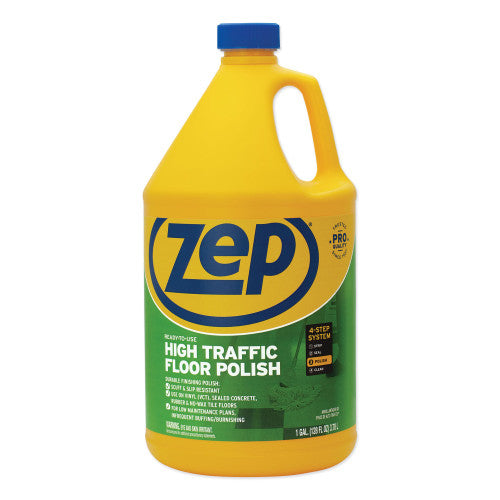 PY01 Zep Commercial High Traffic Floor Polish, 1 gal Bottle (ZUHTFF128EA)