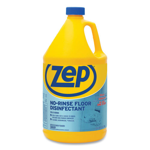 PY01 Zep Commercial No-Rinse Floor Disinfectant, 1 gal Bottle (ZUNRS128EA)