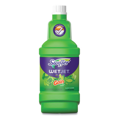 PY01 Swiffer WetJet System Cleaning-Solution Refill, Original Scent, 1.25 L Bottle, 4/Carton (77809)