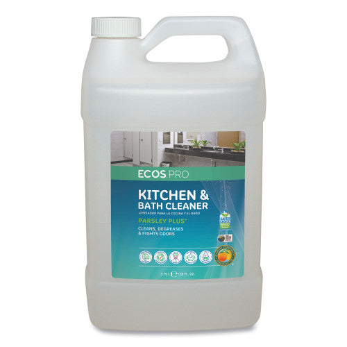 PY01 ECOS PRO Parsley Plus All-Purpose Kitchen & Bathroom Cleaner, Herbal Scent, 1 gal Bottle (PL974604)