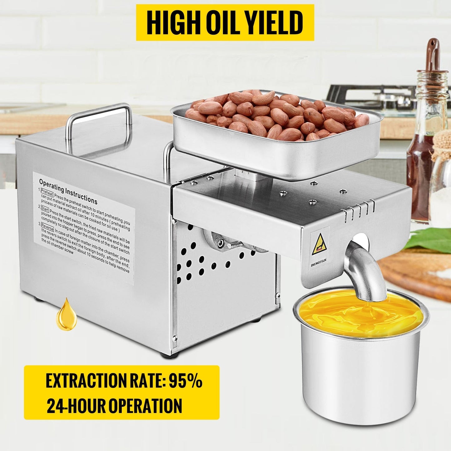 MY0071-Automatic Electric Oil Press Machine