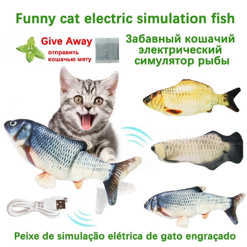 【NDO38】Cat Interactive Toy Fish