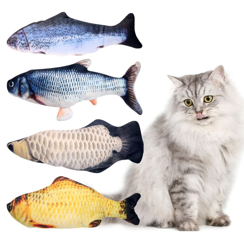 【NDO38】Cat Interactive Toy Fish