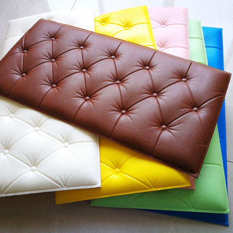 【MA341】3pcs 3D Wall Stickers Self-adhesive Foam Thicken Wallpaper