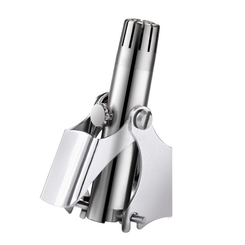 Nose Trimmer for Men Stainless Steel Manual Trimmer for Nose Vibrissa Razor Shaver Washable Portable Nose Ear Hair Trimmer
