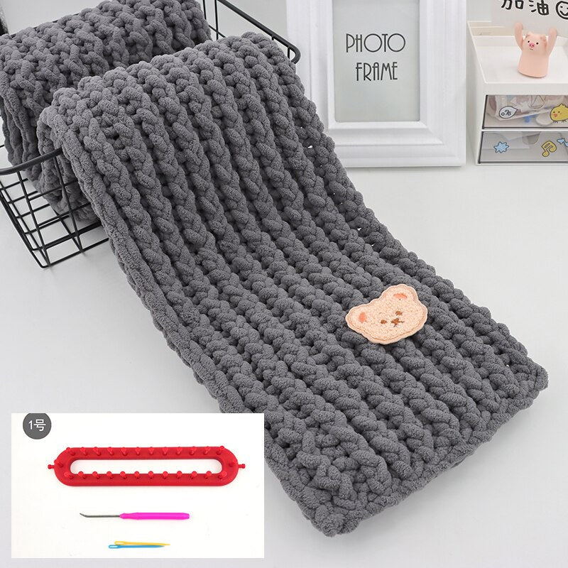 MY347-Self Woven Scarves Diy Material Bag(not a finished product)