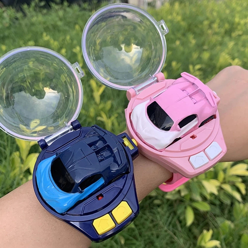 2.4G Mini Watch Control Car Cute RC Car Accompany With Your Kids Gift for Boys Kids on Birthday Christmas Watch RC Car Toy
