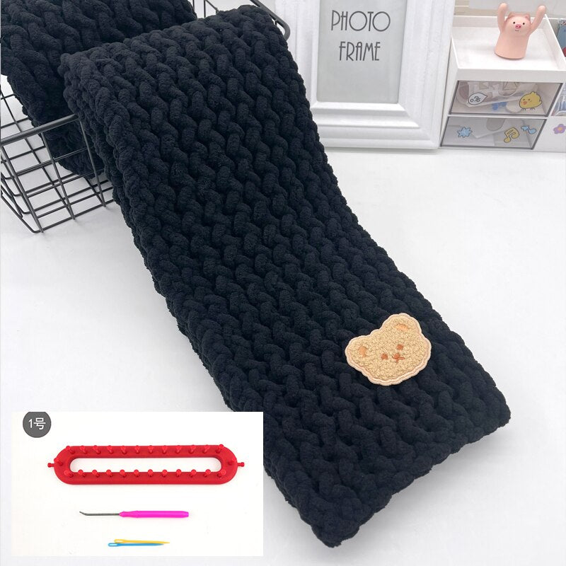 MY347-Self Woven Scarves Diy Material Bag(not a finished product)