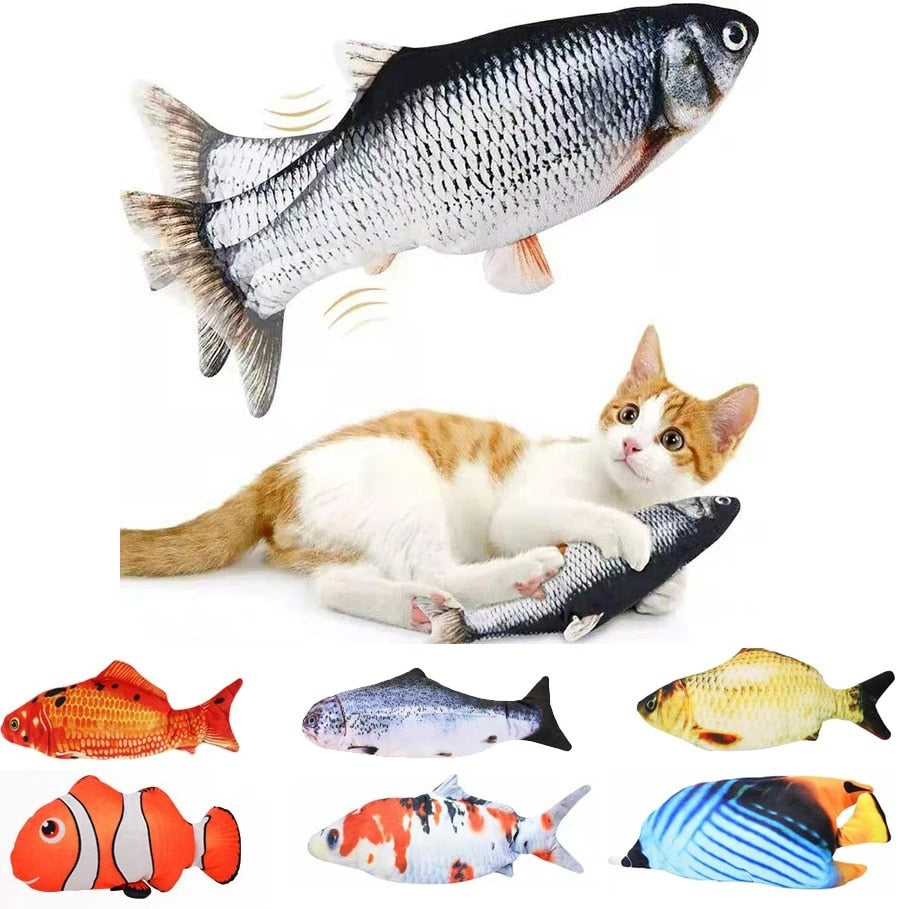 【NDO38】Cat Interactive Toy Fish
