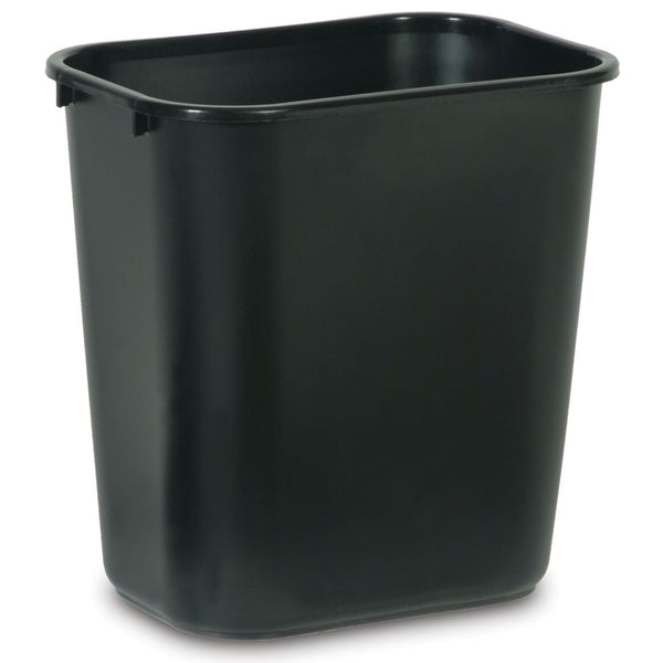 PY01 Trash Bags Rubbermaid 7 gal Black Plastic Open Top Wastebasket