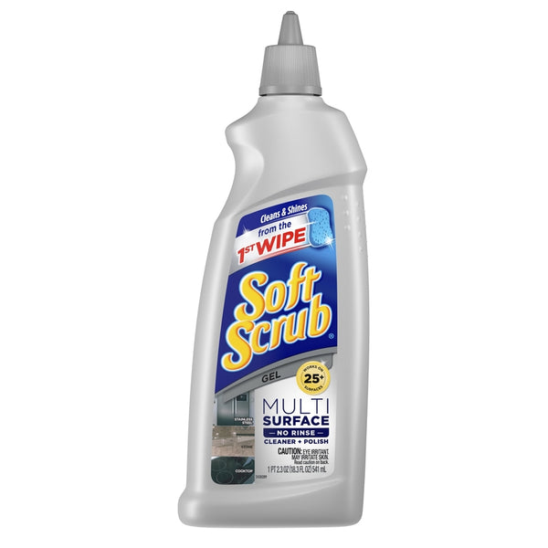 PY01 Soft Scrub Non-Scented Scent Multi-Surface Cleaner Gel 18.3 oz (Pack of 9)