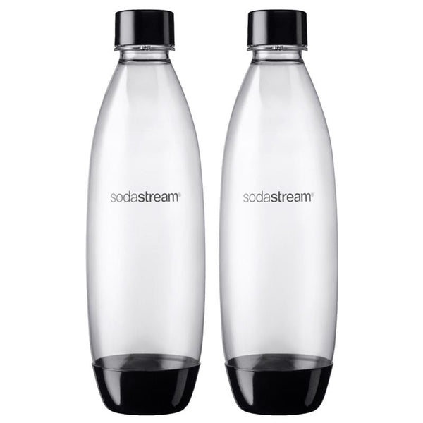 PY01 Storage Bottles And Jars SodaStream Black 1 L Carbonator Bottle 2 pk