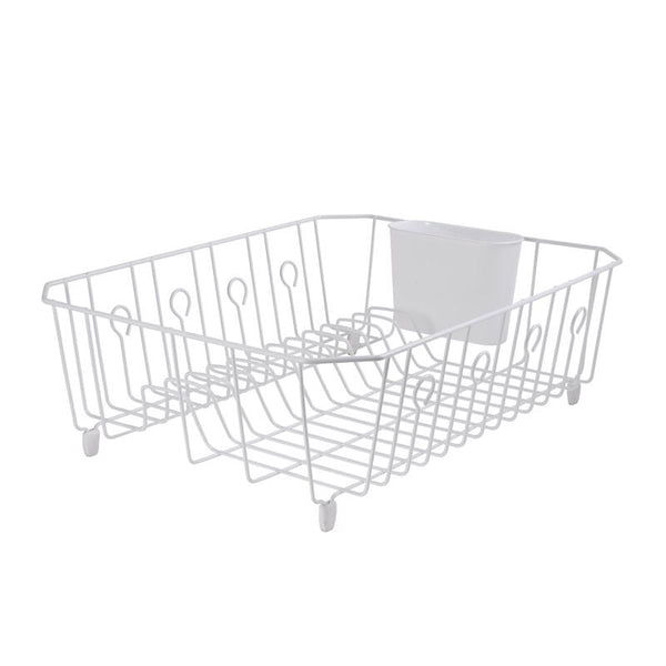 PY01 Storage Racks Rubbermaid 17.6 in. L X 13.8 in. W X 5.9 in. H White Steel Dish Drainer