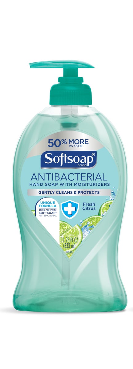 PY01 Softsoap Fresh Citrus Scent Antibacterial Liquid Hand Soap 11.25 oz (Pack of 6)