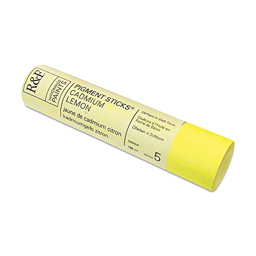 R&F Handmade Paints - Professional Oil Pigment Stick, Cadmium Lemon, 188 ml