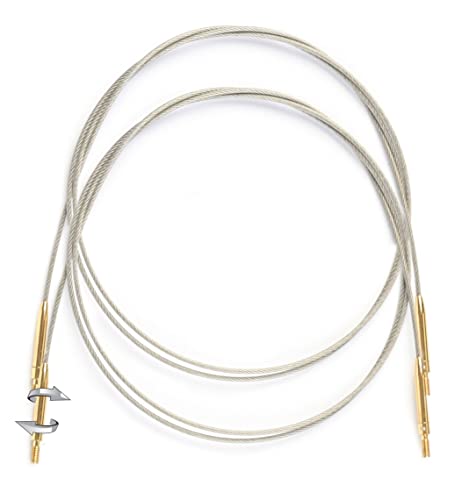 Lantern Moon INTR Swivel Cords Stainless, Dark Brown