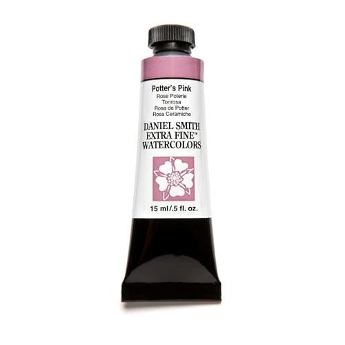 Daniel Smith Extra Fine Watercolor Paint, 15ml Tube, Potter's Pink, 284600148