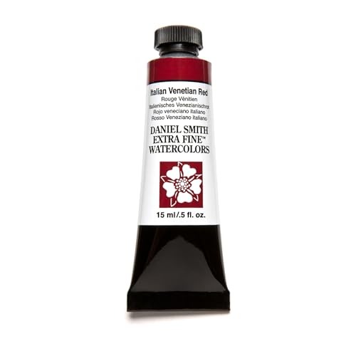 Daniel Smith Extra Fine Watercolor Paint, 15ml Tube, Italian Venetian Red, 284600122, 0.5 Fl Oz (Pack of 1)
