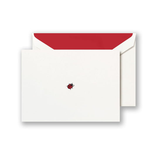 Crane & Co. Hand Engraved Ladybug Note (RF1408)