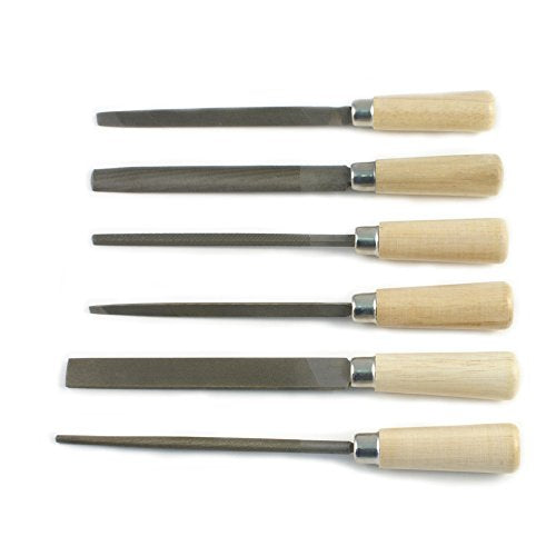 SFC TOOLS Utility File Set - 6 Pieces - Cut #2 - Metalsmith & Beading Jewelry Tools 32-510