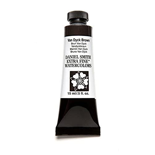 Daniel Smith Extra Fine Watercolor 15ml Paint Tube, Van Dyke Brown (284600110), 0.5 Fl Oz (Pack of 1)