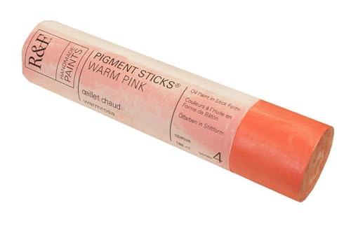R&F Handmade Paints - Professional Oil Pigment Stick, Warm Pink, 188 ml