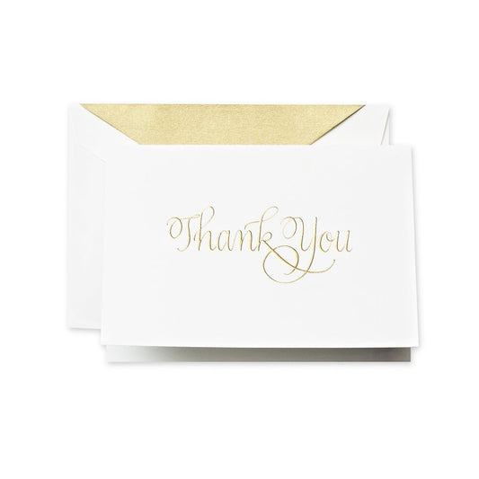 Hand Engraved Calligraphic Thank You Note (CT1424)