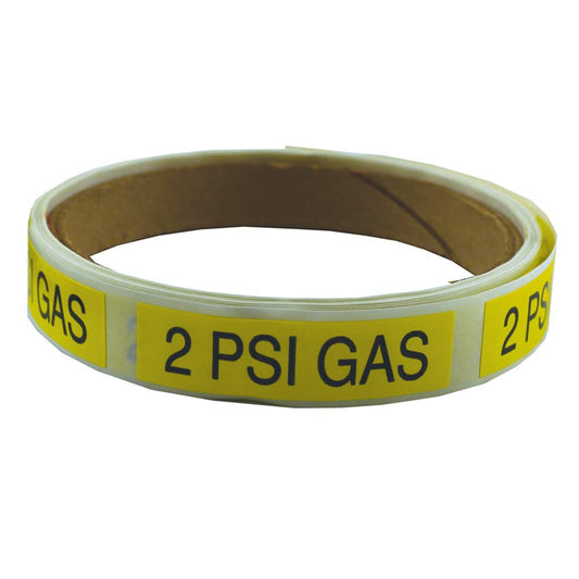 100 RL GAS LINE MARKING LABELS
