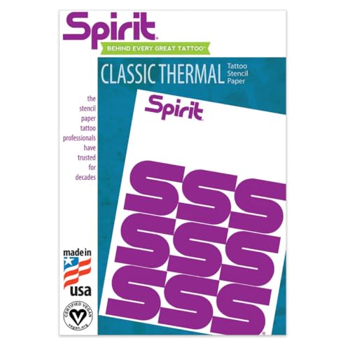 Spirit? Classic Thermal Tattoo Transfer Paper 8.5" X 11" - 100 Sheets
