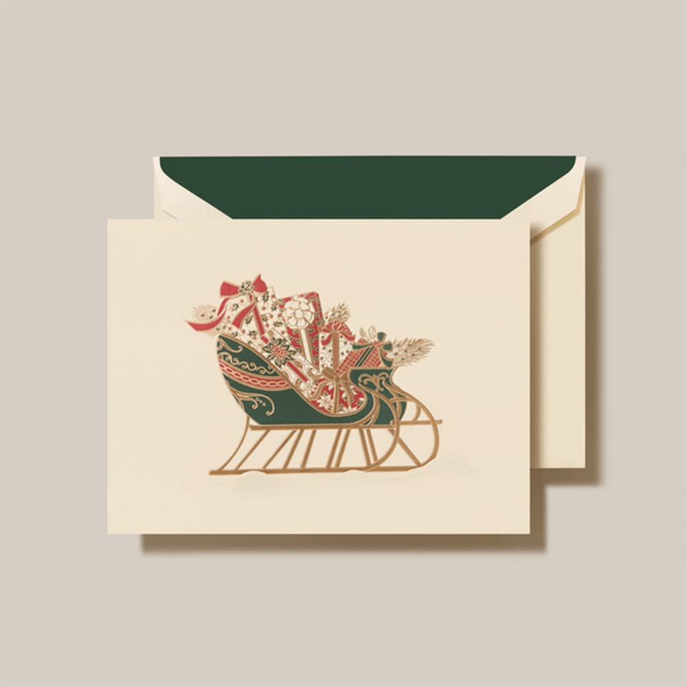 Crane & Co. Sleigh Holiday Greeting Card KN99259V