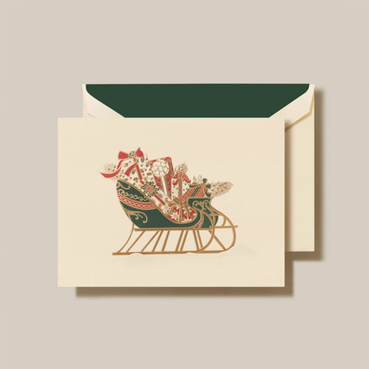 Crane & Co. Sleigh Holiday Greeting Card KN99259V