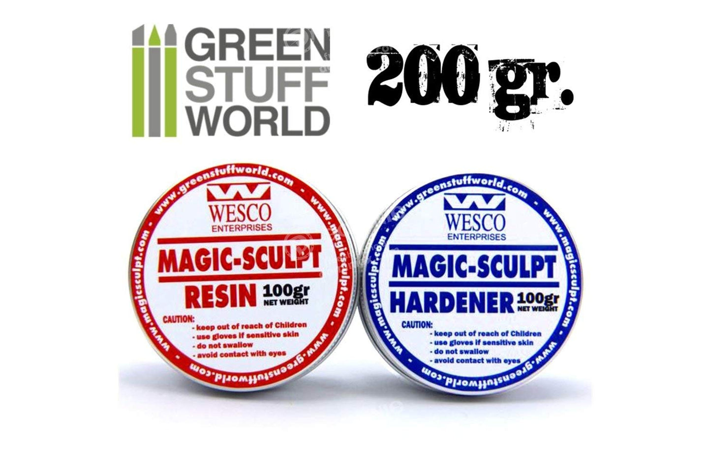 Green Stuff World Two Part Magic Sculpt Epoxy Resin Putty 200gr 9185, Grey