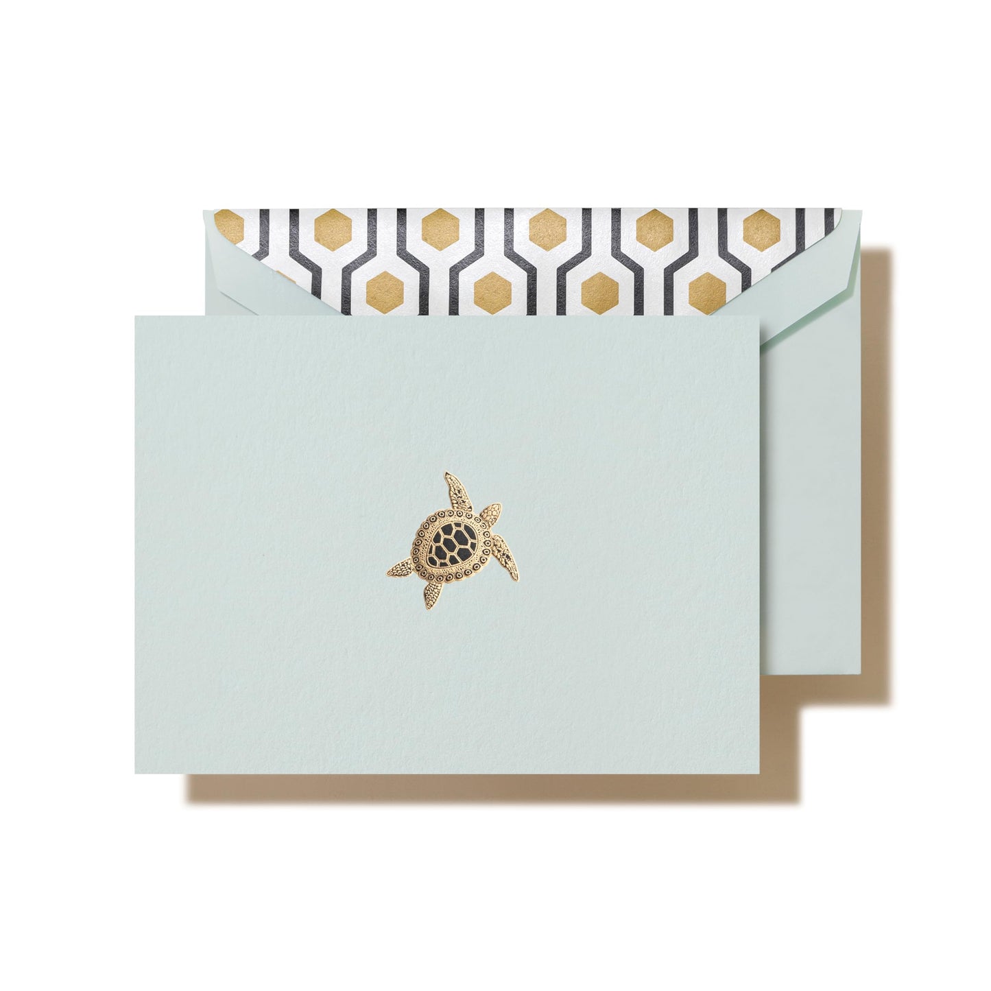 Crane Engraved Sea Turtle Note, Beach Glass (CF1701)