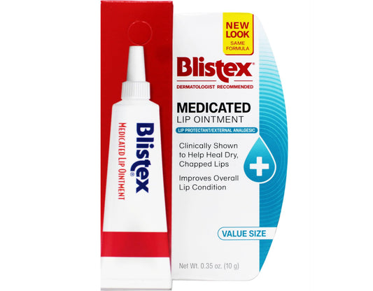 Blistex Lip Medicated Ointment, 0.35 oz (Bundle of 10)