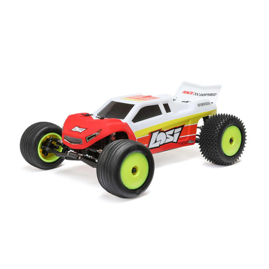 Losi 1/18 Mini-T 2.0 2S 2 Wheel Drive RTR Brushless Stadium Truck Battery & Charger Included Red LOS-1056T1