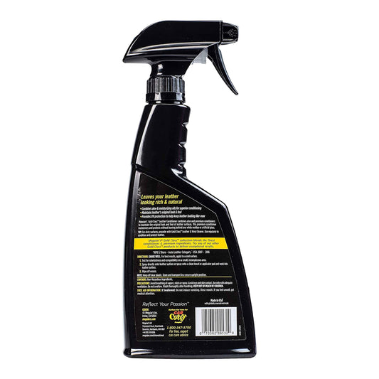 Meguiar's Gold Class Leather Conditioner Spray - Premium Car Leather Conditioner - Protect Your Car's Seats from Cracking, Fading and Drying Out - Keep It Looking and Feeling New, 16 Oz
