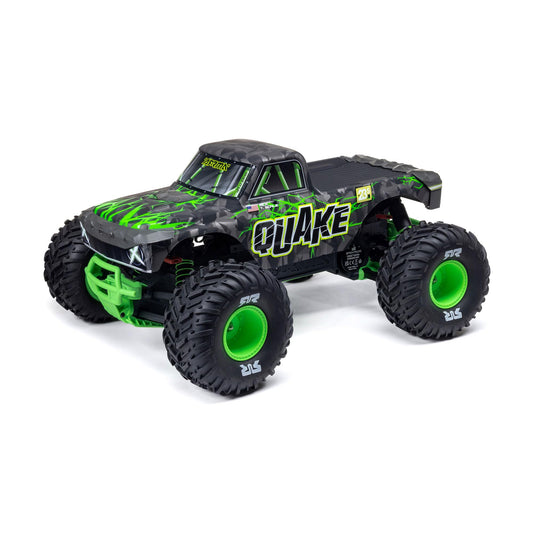 ARRMA RC Truck1/10 Quake 223S 2WD RTR (Battery and Charger Not Included) Brushless Monster Truck, Green, ARA3537T2