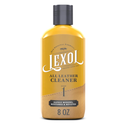 Lexol All Leather Cleaner 8 oz 每 Deep Cleaning formula for car interior, couches, furniture, shoes, boots, purses, jackets, gloves, saddles and motorcycle gear