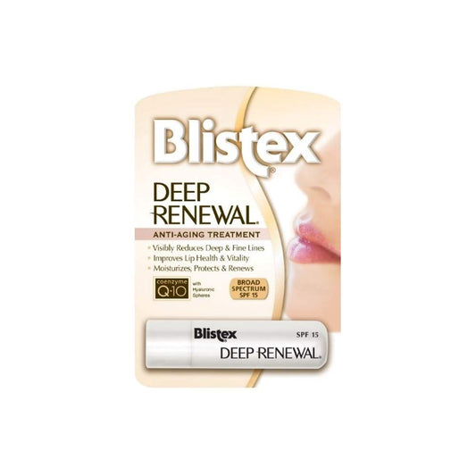 Blistex Deep Renewal Lip Protectant Sunscreen Balm, 0.13 Ounces (3.69g) (Value Pack of 5)