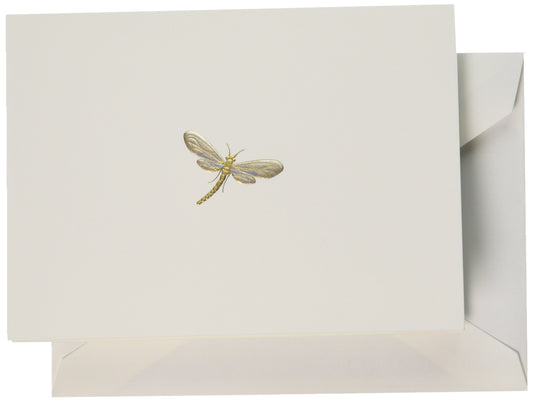 Crane & Co. Hand Engraved Dragonfly Note (RF1403)